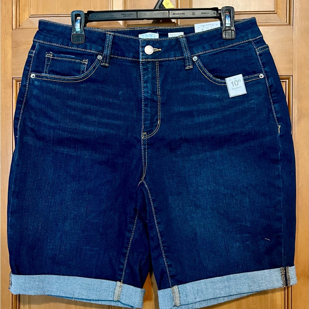 Time and Tru Women's Dark Blue Jean Shorts